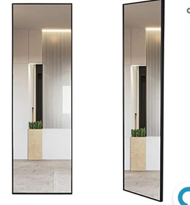 lot 32435 image: Vlsrka 47x14 Full Length Wall Mounted Mirror, Over The Door Hanging Mirror