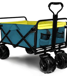 lot 32438 image: Knowlife Folding Collapsible Wagon Outdoor Camping Garden Cart