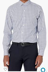 lot 71829 image: Buttoned Down Mens Tailored Fit Spread Collar Pattern Dress Shirt Size 18 12
