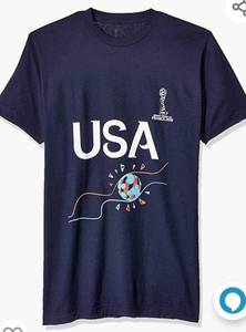 lot 71848 image: Fifa Officially Licensed Football Flame Mens Tee, Navy,, Navy, Size Medium