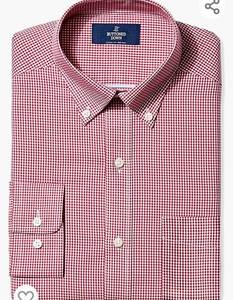 lot 71864 image: Buttoned Down Mens Classic Fit Button Collar Pattern Dress Shirt Size 15 12