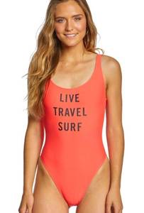 lot 71891 image: EIDON Womens Jenny High Hip Scoop Back One Piece Swimsuit Size Large