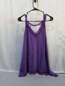 lot 71919 image: WOMENS PURPLE TANK TOP SIZE XL
