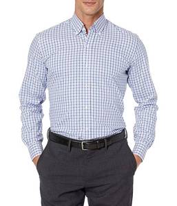 lot 71964 image: Buttoned Down Slim Fit Button Collar Pattern Dress Shirt Size 15