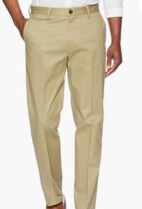 lot 71989 image: Buttoned Down Mens Relaxed Fit Flat Front Non-Iron Dress Chino Pant Size 36W x 29L
