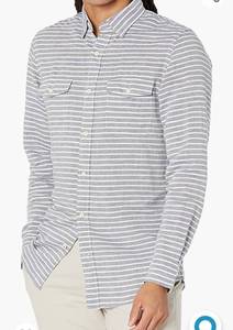 lot 72011 image: Goodthreads Mens Slim-Fit Long-Sleeve Linen and Cotton Blend Shirt Size XL