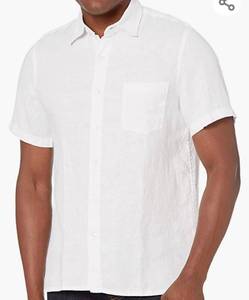 lot 72016 image: 28 Palms Mens Standard-Fit Short-Sleeve 100% Linen Shirt Size XXL