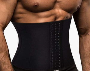 lot 72038 image: TOAOLZ Mens Sweat Sauna Suit Waist Trainer Neoprene Workout Body Shaper Slimming Corset Adjustable Belt Back Support Band Size XL