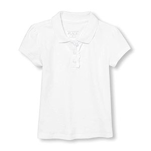 lot 72053 image: The Childrens Place Uniform Ruffle Pique Polo Size 5T