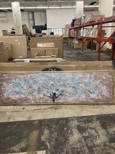 lot 90273 image: LONG STYLE DECORATIVE FRAME OIL PRINT