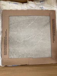 lot 90276 image: Stained Concrete Effect 24x24-inch Unpolished Floor Tile in Haze - 24X24 Retail$91.99