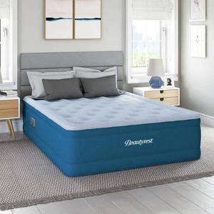 lot 90293 image: Beautyrest Comfort Plus 18 in. Queen Air Mattress with Sure-Lock Built-in Pump