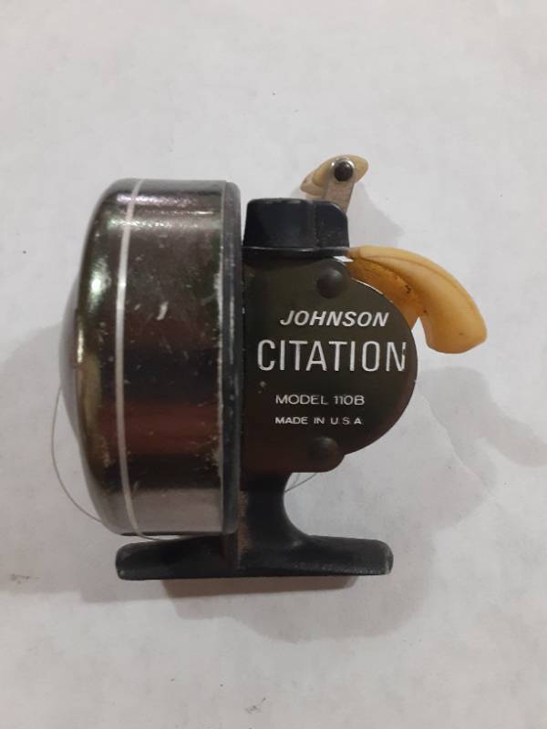 Johnson Citation Model 110B Fishing Reel  Andale Auction by Air Capital  Marketplace - Tons of Star Wars Toys & Matchbox Cars, Artwork, Blackbear  Bosin, Fishing Gear, Pocket Knives, Crocks, Primitives, Postcards