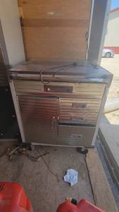 lot 7123 image: Ultra HD Seville Classic Rolling Storage Cabinet W Drawers