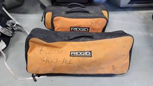 lot 12801 image: Rigid Orbitual Reciprocating Saw Model R30002 - 5in Rigid Random Orbitual Sander Model R2607 - Rigid Corded Job Max Multi-Tool R2851 Series B&nbsp