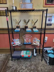 lot 13519 image: Black Metal Metro Rack
