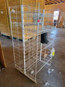 lot 13572 image: White Double Sided Rack