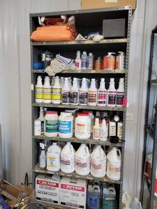 lot 13723 image: Shelf of Cleaning Products - Shelf Sold Separately