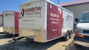 lot 7116 image: 2014 Doolittle Enclosed Trailer, White