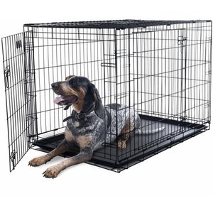 lot 2 image: Petmaker Double Door Foldable Dog Crate