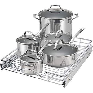 lot 24 image: Pull Out Drawer Cabinet Organizer, 20W x 21D