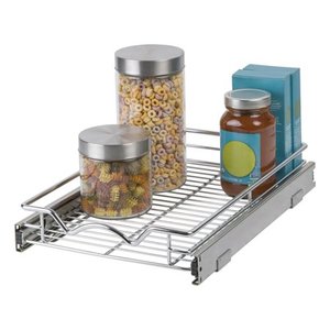 lot 35 image: Pull Out Sliding Steel Wire Under Cabinet Drawer Organizer