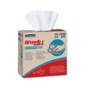 lot 76 image: Wypall X60 Reusable Cloths (34790) in Convenient Pop-Up Box, White