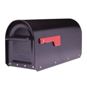 lot 11884 image: Sequoia Post Mount Mailbox Black