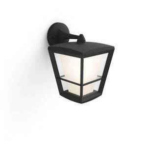 lot 11891 image: Philips Hue Econic Outdoor Wall Light, Black