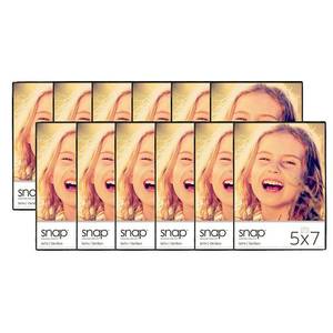 lot 11904 image: Snap 8x10 Front Loading Narrow Wall Photo Frame, Set of 12