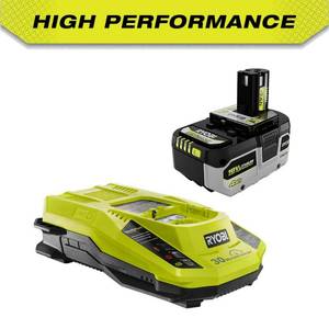 lot 16585 image: RYOBI ONE 18V HIGH PERFORMANCE Lithium-Ion 4.0 Ah Battery and Charger Starter Kit