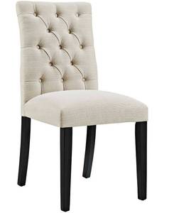 lot 11854 image: Modway Duchess Fabric Dining Chair, Beige