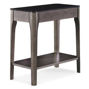 lot 11864 image: Leick Home Obsidian Gray Narrow End Table