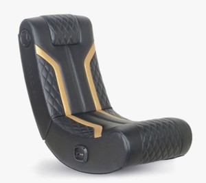 lot 11867 image: XRocker Low To The Ground Gaming Chair, Black And Gold