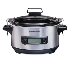 lot 21397 image: Hamilton Beach Tenp Tracker 6 Quart Programmable Slow Cooker