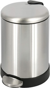 lot 11892 image: GLAD Stainless Steel Step Can, 4.7L
