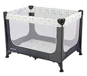 lot 63220 image: Dream On Me Zodiak Portable Playard with Carry Bag & Shoulder Strap, Gray