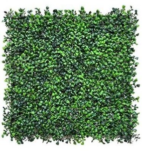 lot 63235 image: LACKINGONE 12PCS 20x20 inch Artificial Grass Wall Backdrop, Fake Green Plant Wall Decor, Faux Boxwood Hedge Privacy Screen, Greenery Living Wall Panels UV Protected for Indoor Outdoor Garden Fence