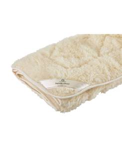 lot 63245 image: Sleep & Beyond Mydual, Washable and Reversible Wool Mattress Pad, Twin Xl