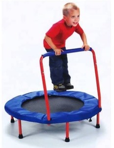 lot 63254 image: The Original Toy Company Fold & Go Trampoline (Red