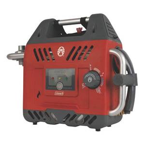 lot 63261 image: Coleman H2Oasis Portable Water Heater, Hot Water On Demand, 125 F