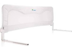lot 63274 image: Bed Rail for Toddlers & Infants Kids Bed Safety Guard rail Toddler Bed Rails for Twin, Full Size, Queen &King Mattress baby bed rail For children Extra Long Crib rail Guard -White (59L19.5H