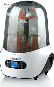 lot 63320 image: Baby Brezza Baby Bottle Sterilizer and Dryer Machine Electric Steam Sterilization - Universal Fit - Pacifiers, Glass, Plastic, and Newborn Feeding Bottles