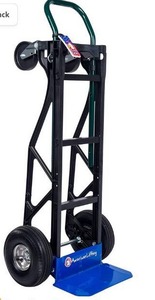 lot 63340 image: American Lifting 700 lb Capacity Ultra Lightweight Super Strong Nylon Convertible Hand Truck & Dolly, AL8700