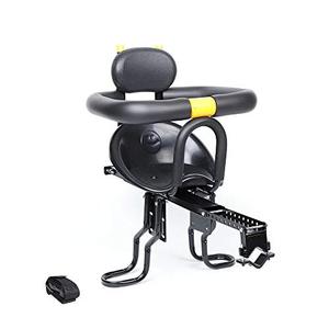 lot 63378 image: DIFU Baby Bicycle Seat Front Mounted Child Bike Seat with Handrail Toddler Child Safety Baby Carrier Seat Bike Carrier for Adult Bike Attachment Easy to Install and Remove Interactive US Stock