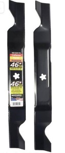 lot 63390 image: MaxPower 561739B 2-Blade Set for 46 Cut Craftsman, Husqvarna, Poulan Replaces 405380, 532-405380, PP21011,Black