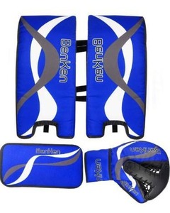 lot 63424 image: BenKen Sports Hockey Gear Goalie Pad Pack Ice Hockey Equipment Teenager &Adult Blue Black 18