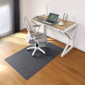 lot 63365 image: Chair Mat for Hard Floors, 55 x 35 Office Chair Mats for Hardwood & Tile Floor, Computer Gaming Chair Mat Low Pile Desk Rug for Home Office, Floor Protector, Rolled, Grey