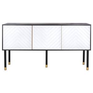 lot 35036 image: Oakley TV Stand for TVs up to 55 BlackWhite - Safavieh