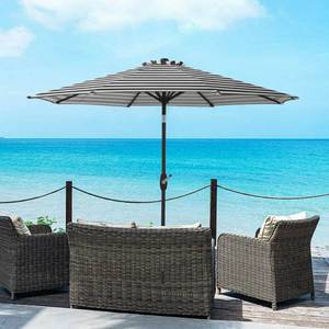 lot 35046 image: Westin Furniture 9 Patio Table Umbrella with Tilt and Crank